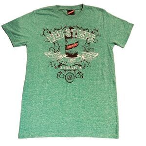Red Stripe Clothing Single Stitched “Red Stripe” Jamaica Green T-Shirt, Size M​